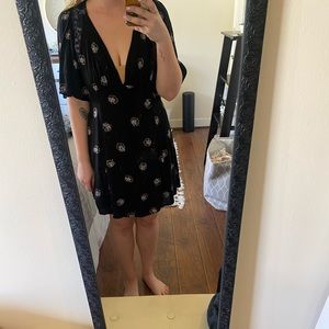 ** never worn ** open back black FREEPEOPLE dress